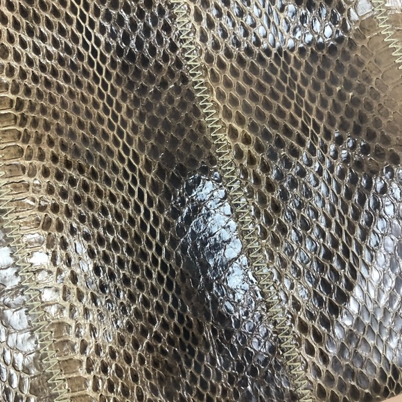 Vintage Giani Bernini Grey Snakeskin Purse Handbag - Picture 2 of 9